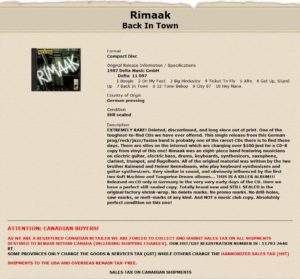 Rimaak 1 Canada